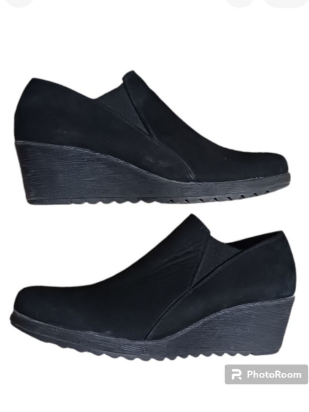 The FLEXX Wedge Chelsea Bootie Nubuck Leather